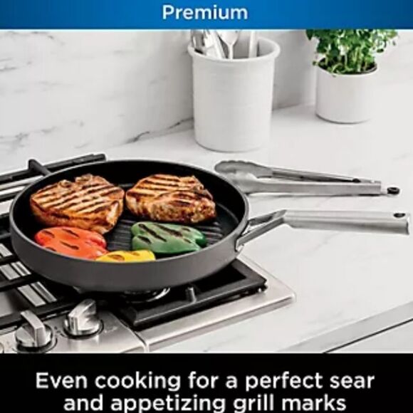 Ninja Foodi NeverStick Premium 12" Round Grill Pan - Picture 4 of 10